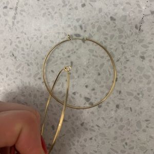 Tiffany Diamond Hoop Earings